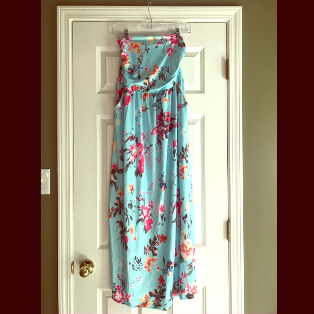 Long maxi floral dress